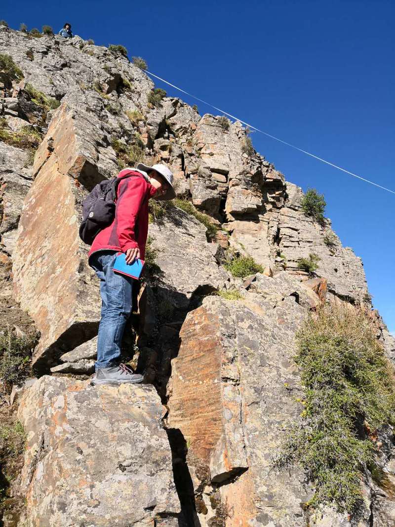 西藏鲁尔玛地区矿产地质调查项目剖面测制组工作缩影