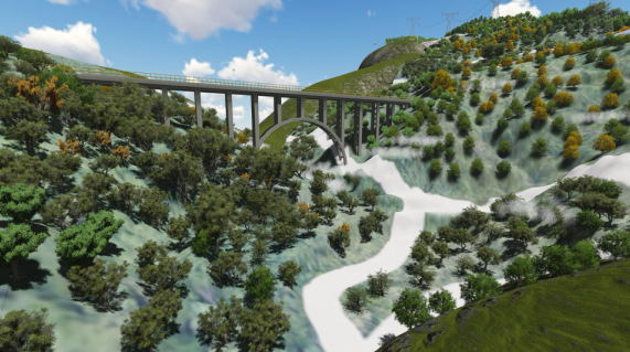 地形航空测量设计图