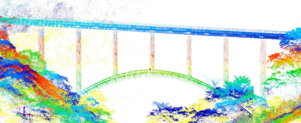 无人机地形航空测量扫描成果