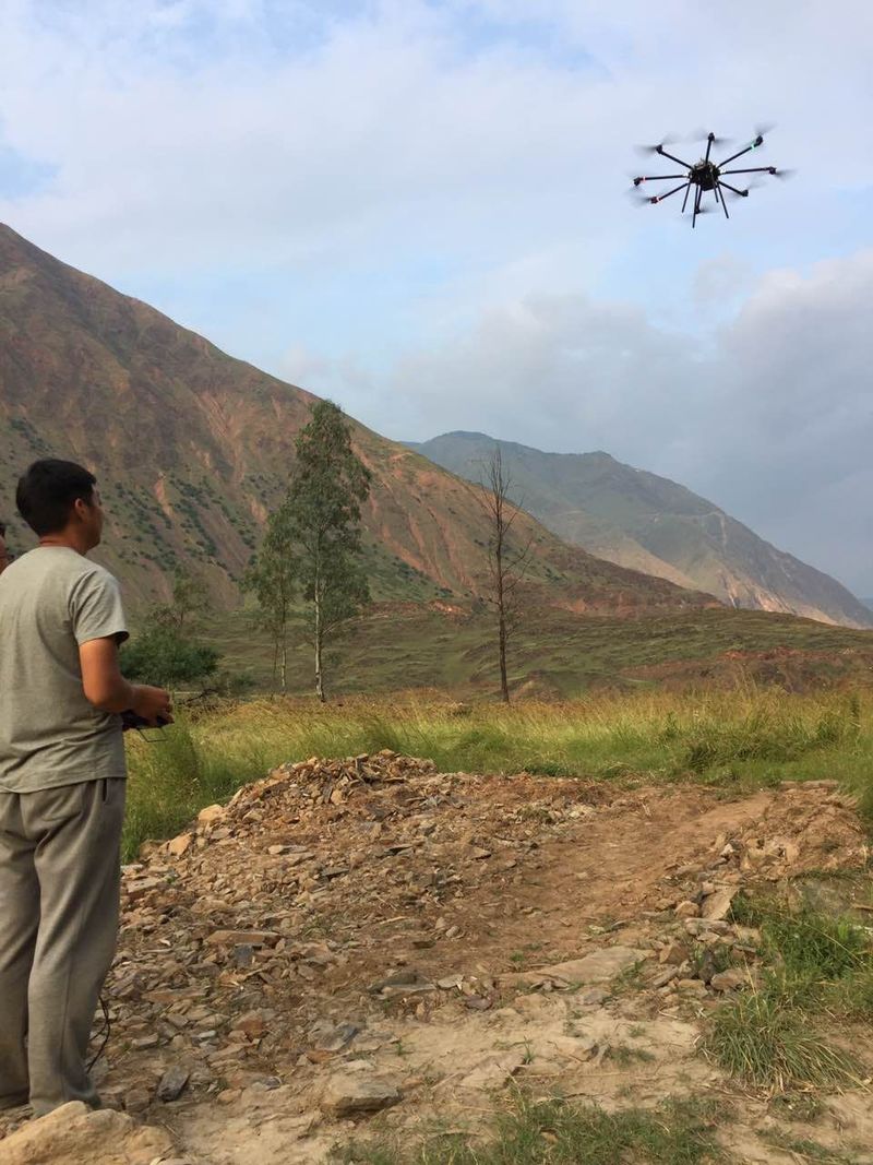 地形航空测量野外工作现场2