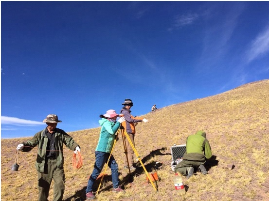 多龙铜矿大地电磁测深工作照