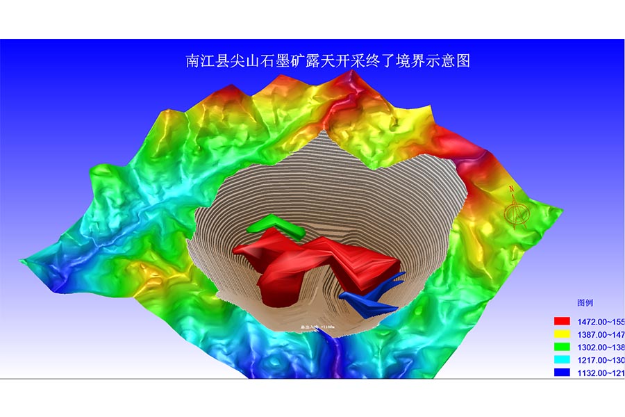 尖山石墨矿采矿模型-尖山石墨矿项目1