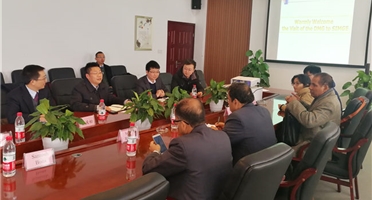 尼泊尔国家矿业与地质局到地勘院访问考察