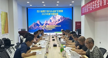 威尼斯人博彩承担的省财政投资项目冕宁县马头金矿区普查通过省自然资源厅2025年度中期检查